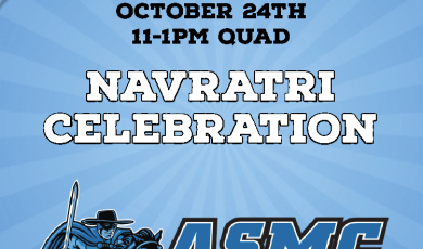 Navrati Celebration on Blue Background