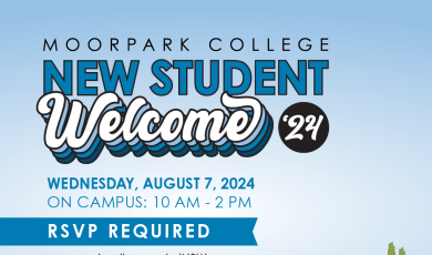 New Student Welcome August 7. RSVP required