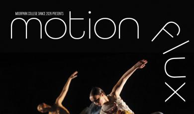 2 dancers on a black background