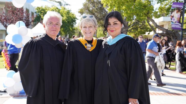 VCCCD Trustees pose for a photo at the MC 2019 Commencement.