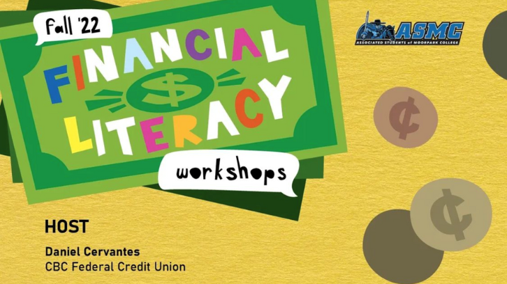 Financial Literacy Workshops for fall 2022