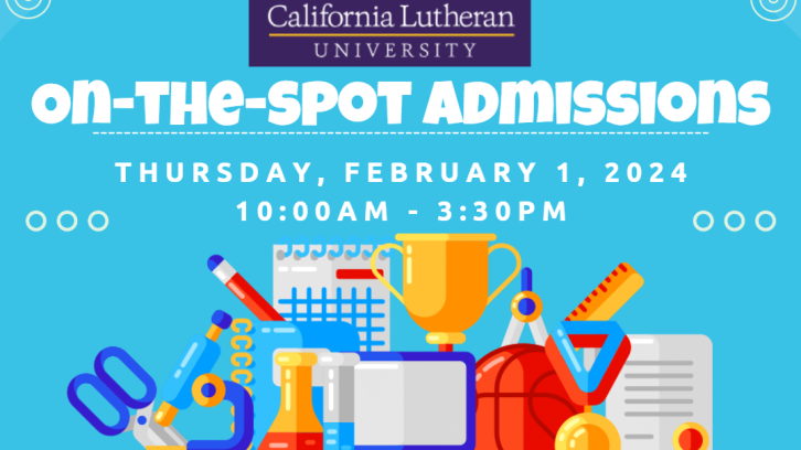 CLU On the spot admissions Thursday, February 1, 2024 10:00 - 3:30