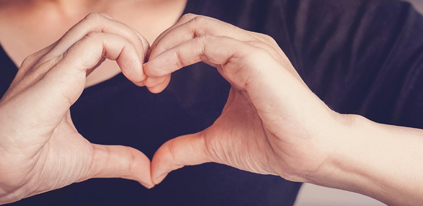 hands making a heart shape