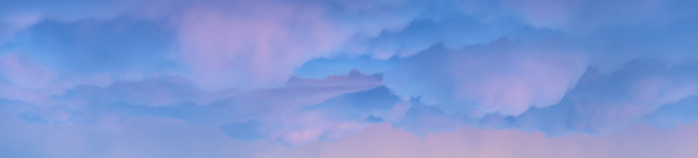 Blue, pink, and purple clouds