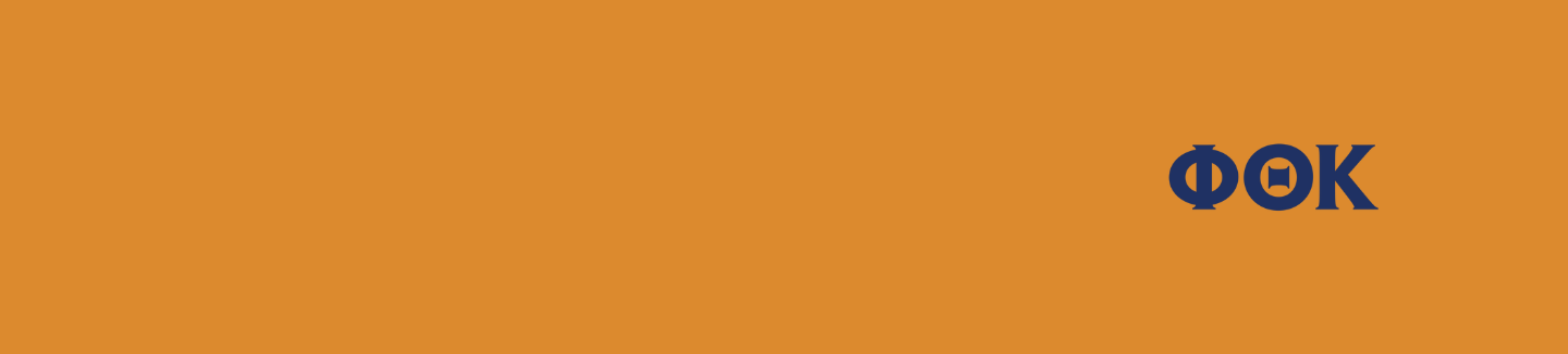 Phi Theta Kappa logo with orange background