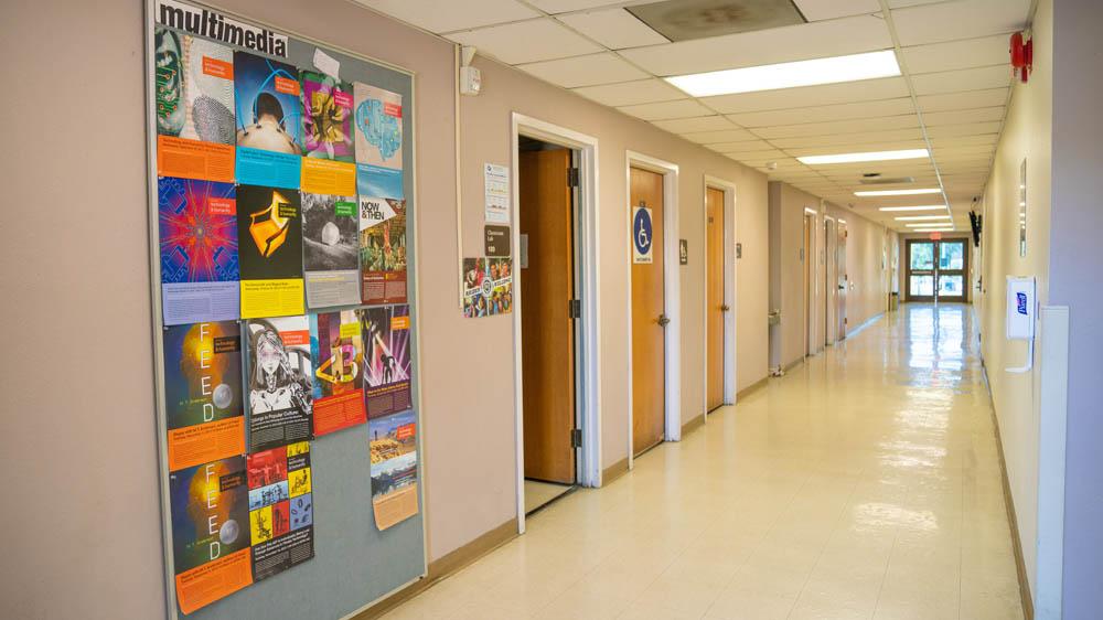 communications building interior