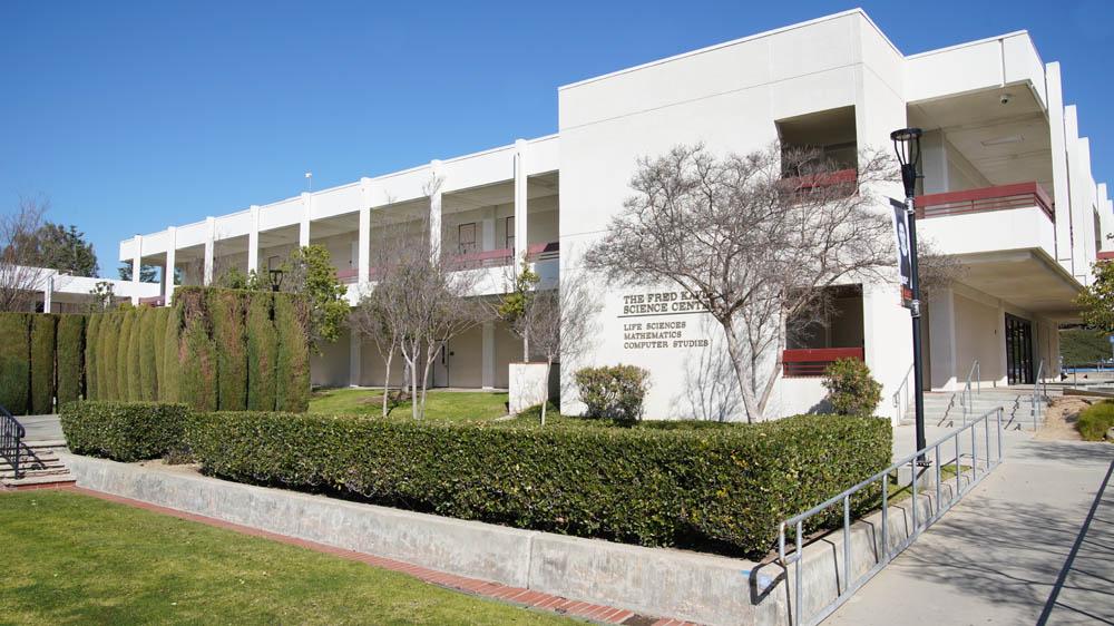 life sciences, math, computer sciences building front