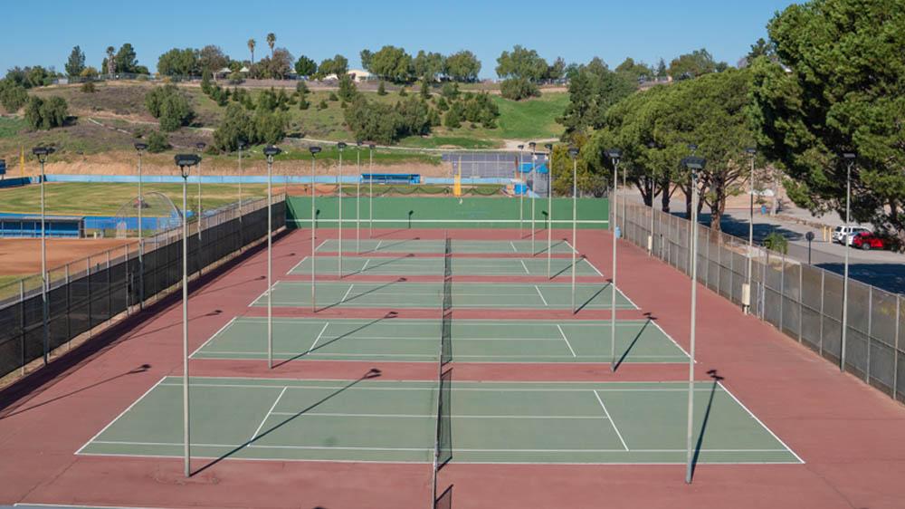 tennis courts