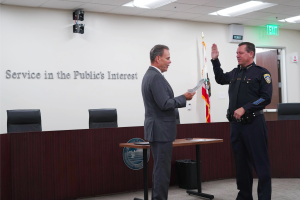 Chancellor MacLennan swearing in new Chief of Police Robert  Chancellor MacLennan swearing in new Chief of Police Robert