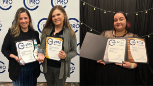 Left: Vanessa Stotler and Janeene Nagaoka holding two CCPRO Left: Vanessa Stotler and Janeene Nagaoka holding two CCPRO