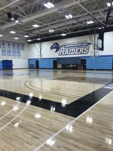 Inside the newly renovated Moorpark College gymnasium