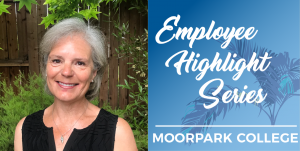 Allison Barton and text that reads: Employee Highlight Series Moorpark College