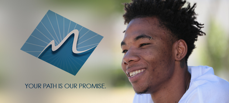 photo of young black male with promise logo superimposed